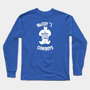 McCoy Elementary Throwback Retro White Long Sleeve T-Shirt